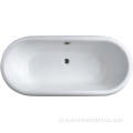 66 inci besi cor freestanding clawfoot bath bak mandi